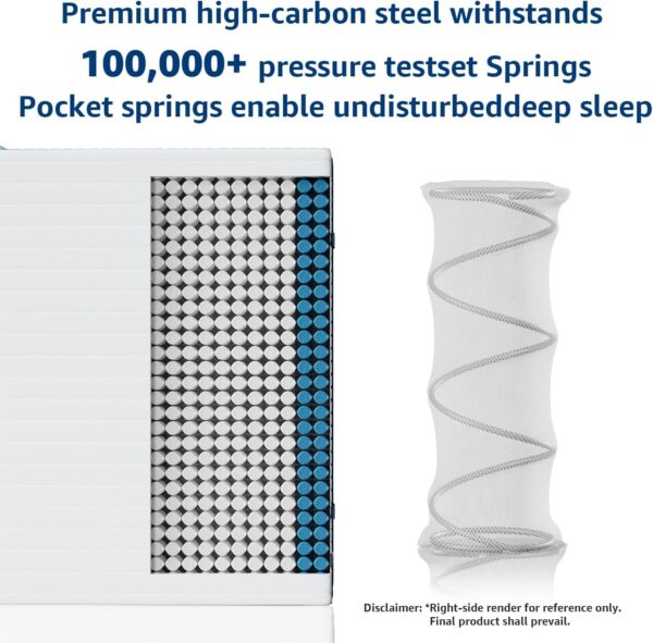 Dreemzee Queen Size Mattress, 8/10/ 12 inch Hybrid Mattresses in a Box, Medium Firm Feel, 365 Night Trial, Upgrade, [New Version], Cool Sleep, Fiberglass Free (King, 12, Inches)