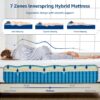 Dreemzee Queen Size Mattress, 8/10/ 12 inch Hybrid Mattresses in a Box, Medium Firm Feel, 365 Night Trial, Upgrade, [New Version], Cool Sleep, Fiberglass Free (King, 12, Inches)