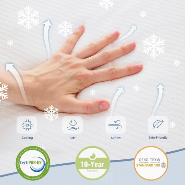 Dreemzee Queen Size Mattress, 8/10/ 12 inch Hybrid Mattresses in a Box, Medium Firm Feel, 365 Night Trial, Upgrade, [New Version], Cool Sleep, Fiberglass Free (King, 12, Inches)