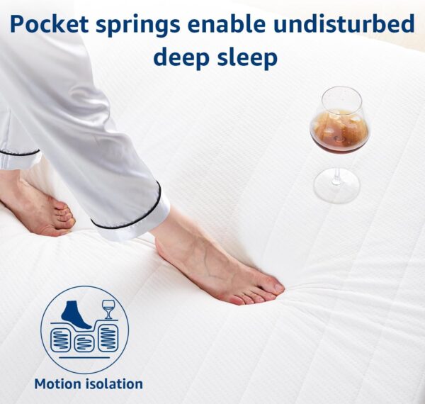 Dreemzee Queen Size Mattress, 8/10/ 12 inch Hybrid Mattresses in a Box, Medium Firm Feel, 365 Night Trial, Upgrade, [New Version], Cool Sleep, Fiberglass Free (King, 12, Inches)