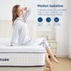 Dreemzee Queen Size Mattress, 8/10/ 12 inch Hybrid Mattresses in a Box, Medium Firm Feel, 365 Night Trial, Upgrade, [New Version], Cool Sleep, Fiberglass Free (King, 12, Inches)