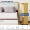 Dreemzee Full Size Medium Firm Mattress, 8 Inch Double Size Hybrid Memory Foam Matelas in a Box, Coils Pocket Spring, Pressure Relieving Gel Foam, CertiPUR-US & Oeko-Tex, 10-Year Warranty