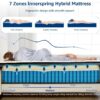 Dreemzee Twin Size 8 Inch Hybrid Mattress Pocket Spring, Cooling Gel Memory Foam Matelas in a Box, Fiberglass-Free, CertiPUR-US & Oeko-Tex Dual Certified, Motion Isolation, 365-Night Trial