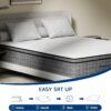 Dreemzee Twin Size 8 Inch Hybrid Mattress Pocket Spring, Cooling Gel Memory Foam Matelas in a Box, Fiberglass-Free, CertiPUR-US & Oeko-Tex Dual Certified, Motion Isolation, 365-Night Trial